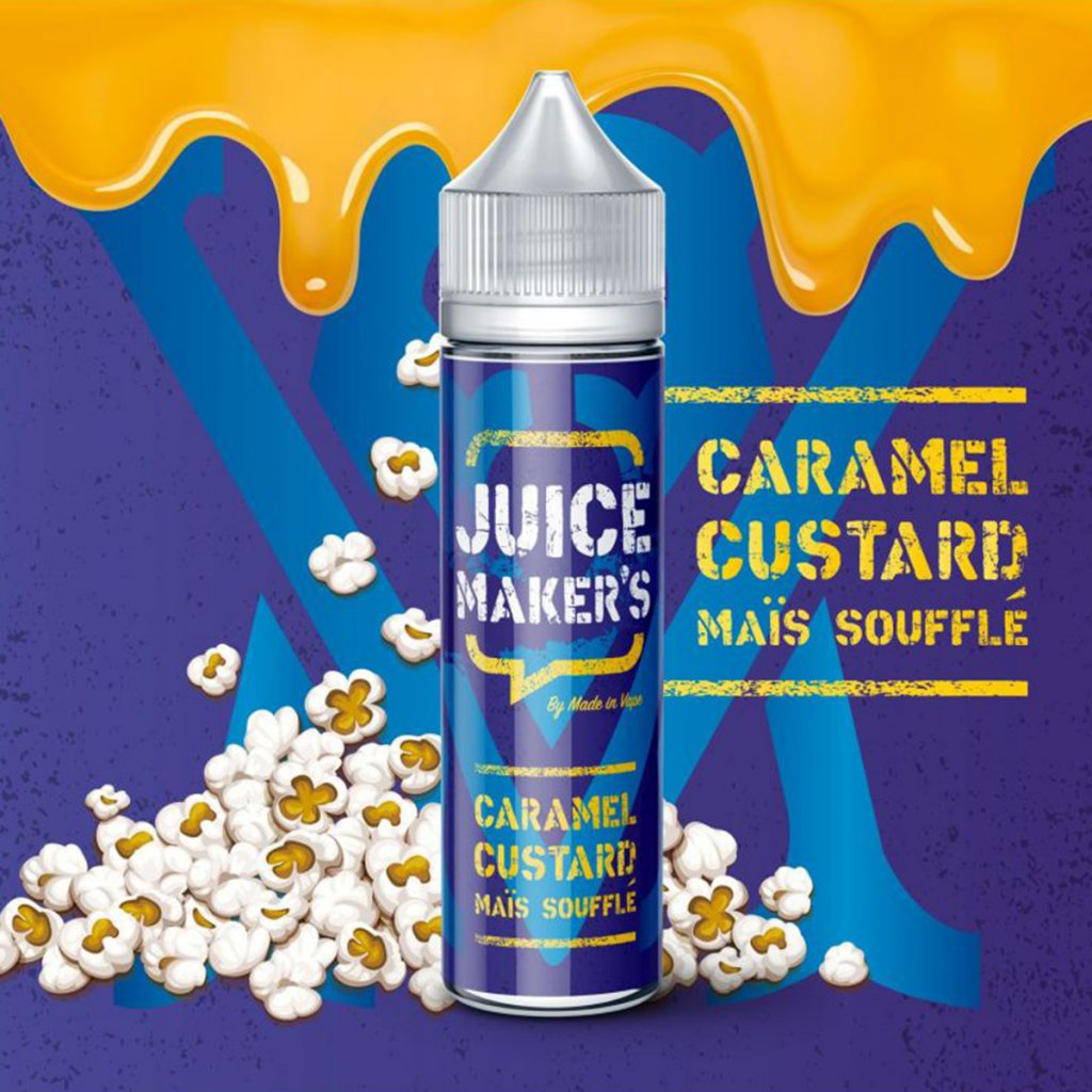 Caramel custard maïs soufflé - JUICE MAKER'S - 50ml Caramel custard maïs soufflé - JUICE MAKER'S - 50ml