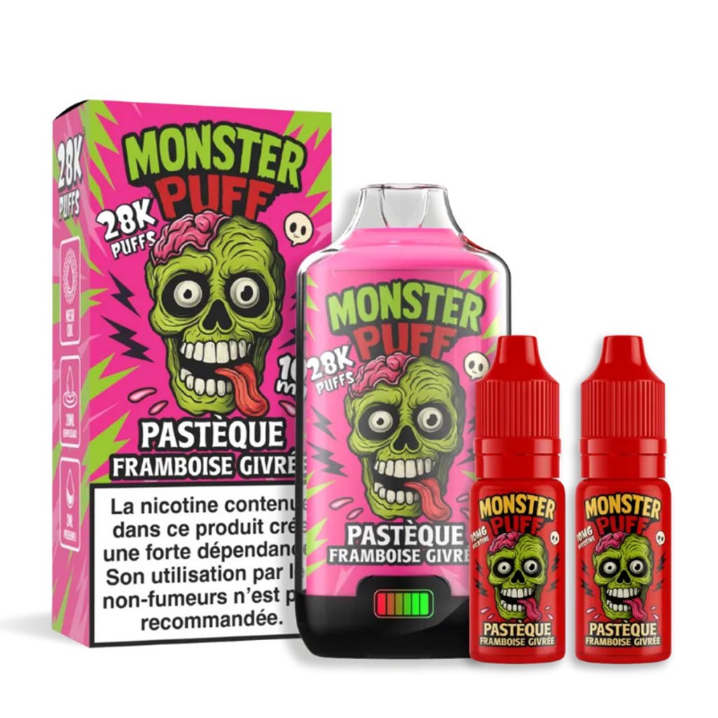 Pastèque framboise givrée - Kit MONSTER PUFF 28K Pastèque framboise givrée - Kit MONSTER PUFF 28K